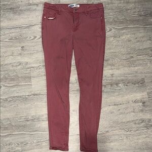 Old Navy Dusty Rose Rockstar Super Skinny Jeans